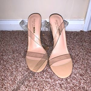 FashionNova Clear Glass Heels